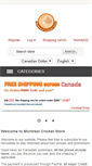 Mobile Screenshot of montrealcricketstore.com