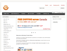 Tablet Screenshot of montrealcricketstore.com